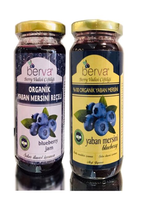 BERVA Organik Yaban Mersini Konservesi 230 gr .